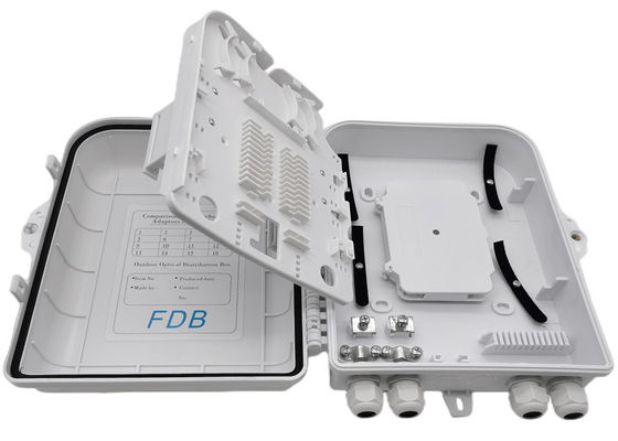 الأبيض الألياف البصرية الفاصل مربع LC 1x16 PLC الفاصل جدار جبل