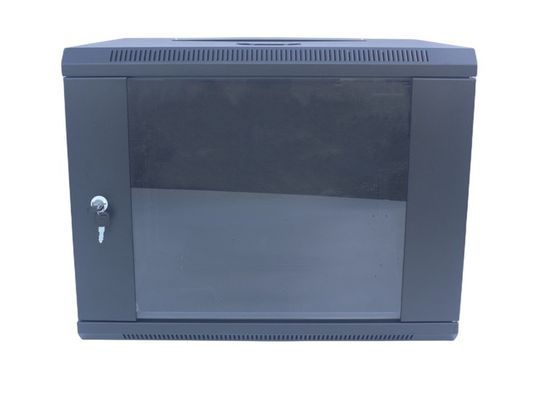9U Server Rack Cabinet 19 &quot;خزانة بيانات سوداء قابلة للإزالة / رف شبكة
