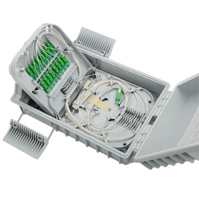 SM / MM صندوق الألياف البصرية الفاصل رمادي فاتح 1x8 PLC الفاصل