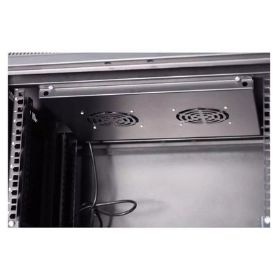 47U Server Rack Cabinet SPCC رف جبلing with Glass Door 600 * 600 * 2200MM