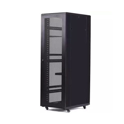 47U Server Rack Cabinet SPCC رف جبلing with Glass Door 600 * 600 * 2200MM