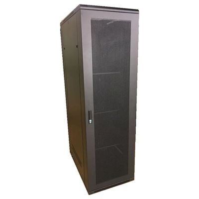 47U Server Rack Cabinet SPCC رف جبلing with Glass Door 600 * 600 * 2200MM