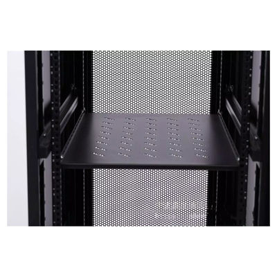 47U Server Rack Cabinet SPCC رف جبلing with Glass Door 600 * 600 * 2200MM