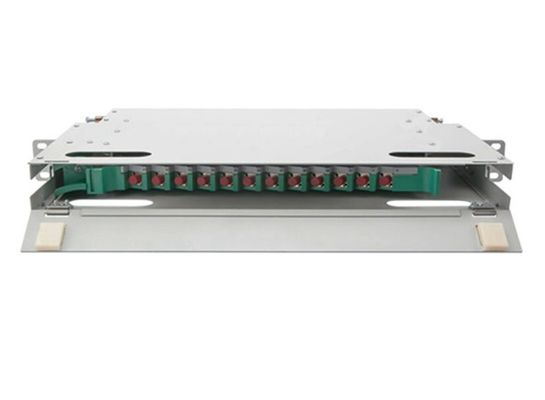 12 لوحة التصحيح ODF الأساسية FC 1U رف جبل صندوق 19 &quot;Fiber Optic