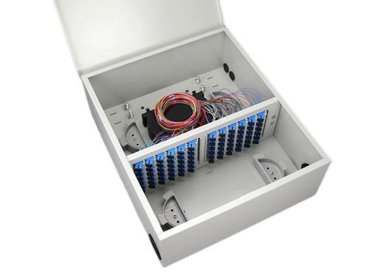 صندوق توزيع الضميمة الليفية المثبتة على الحائط ODF FC 72F 72 ميناء Single Door