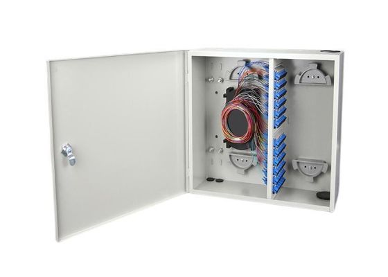 صندوق توزيع الضميمة الليفية المثبتة على الحائط ODF FC 72F 72 ميناء Single Door