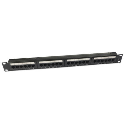 لوحة التصحيح UTP 24 منفذ CAT6 1U لوحة التصحيح كيستون فارغة RJ45