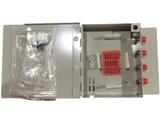 FTTH Mini Wall Mount Fibre Optic Terminal صندوق 8ميناء SC / LC / ST / FC