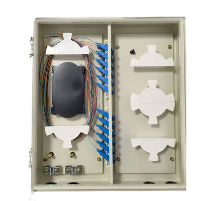 48 Core SC Wall Mount ODF لـ FTTH / FTTX مع منافذ دخول قطر كابل 3-10 مم