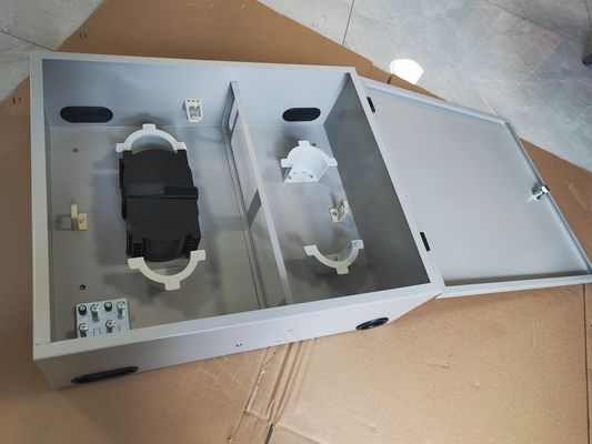 72Port Single Door Wall Mount Fiber Enclosure 72fibers (SC/SX) رمادي / مخصص