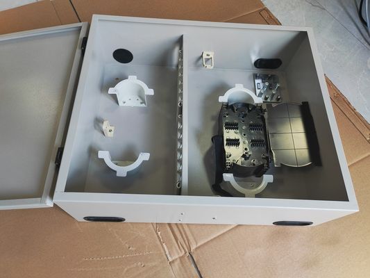 تخصيص 72Port 144Core SC/LC/FC/ST 1-door Wall Mount Fiber Enclosure Metal ODF
