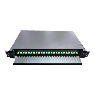 24C FC APC Fiber Count Optical Patch Panel لـ G652D / G657A1 الألياف
