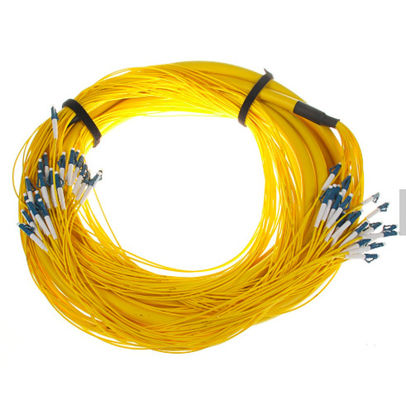 SM 9/125 G652D (OS2) LSZH 12 ألياف LC/UPC-LC/UPC كابلات الاختراق بالألياف البصرية 1M