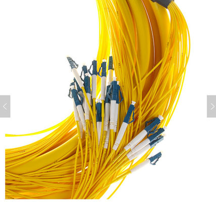 SM 9/125 G652D (OS2) LSZH 12 ألياف LC/UPC-LC/UPC كابلات الاختراق بالألياف البصرية 1M